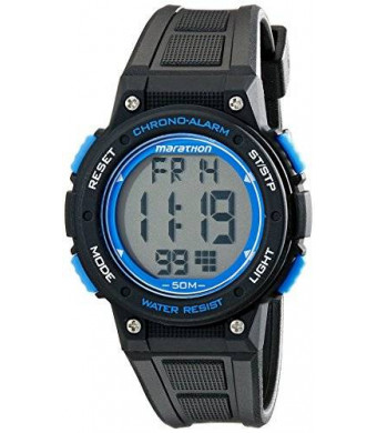 Timex Unisex TW5K84800M6 Marathon Digital Two-Tone Digital Watch with Textured Band