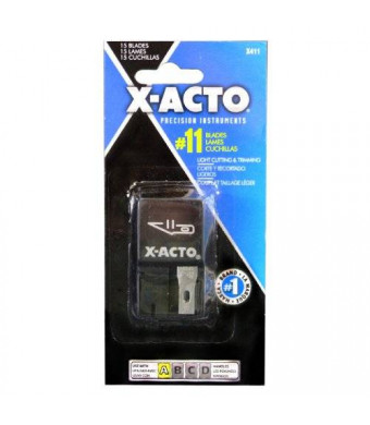 X-ACTO Nonrefillable Blade Dispenser, 15 per Pack (X411)