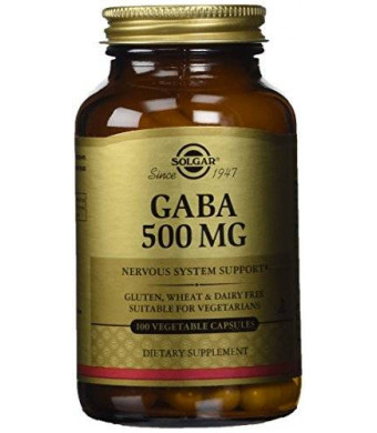Solgar - Gaba, 500 mg, 100 veggie caps