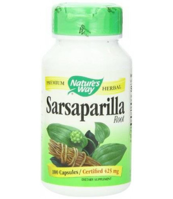 Nature's Way Sarsaparilla Root Capsules 425 mg, 100-Count
