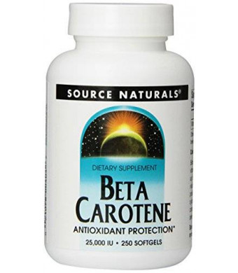 Source Naturals Beta Carotene 25,000IU, 250 Softgels