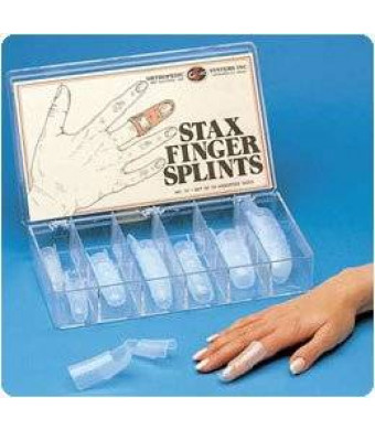 Sammons Preston Stax Finger Splints: Mallet Finger Splint Sampler Set of 8 (for sizing) (Sizes 1-7) - Model 792910