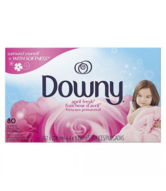 Downy Fabric Softener Sheets, April Fresh, 80 sheets