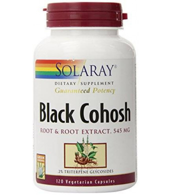 Solaray Black Cohosh Root Supplement, 545mg, 120 Count
