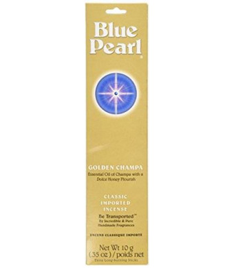 Blue Pearl Classic Fragrance Incense, Prem Golden Champa, 10 Gram