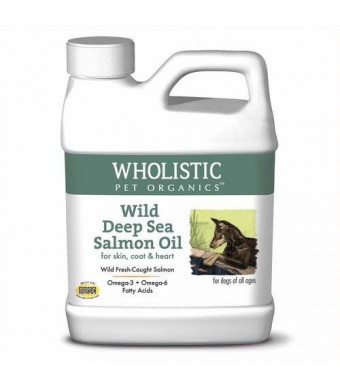 Wholistic Pet Organics Wild Deep Sea Salmon Oil for Dogs, 16 oz.
