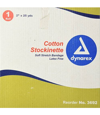 Dynarex Stockinette Knit Tube Dressing, 2'' X 25yd