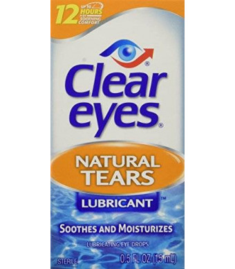 Clear Eyes Tears Mild Natural, 0.5-Ounce Packages (Pack of 3)