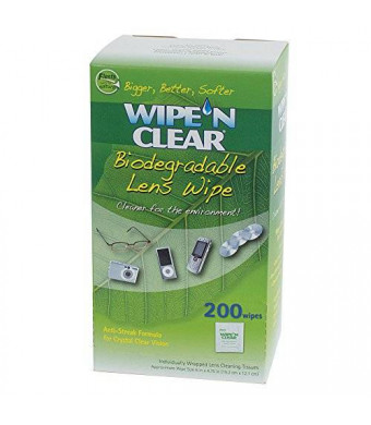 200 Flents Wipe N Clear Lens Cleaning Cloths