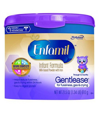 Enfamil Gentlease Baby Formula - 21.5 oz Powder in Reusable Tub