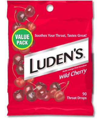 Ludens Throat Drops, Wild Cherry, 90 Count