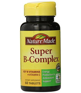 Nature Made Super B Complex Tablets, 60 Count (Pack of 2)