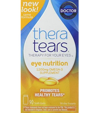 2 Pack Thera Tears Nutrition Omega-3 Supplement 90 Capsules