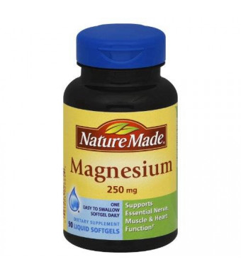 Nature Made Magnesium 250 Mg Softgel, 90 Count