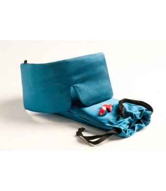 Revolutionary, Patented SLEEP MASTER DELUXE tm Sleep Mask - Featuring Earplugs Storage Pocket and Carry Pouch