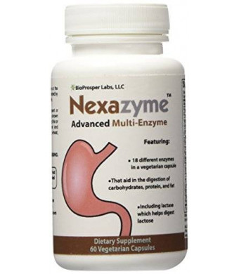 Bio Prosper Labs Nexazyme 18 Digestive Enzymes Multi-enzyme Supplement with Protease