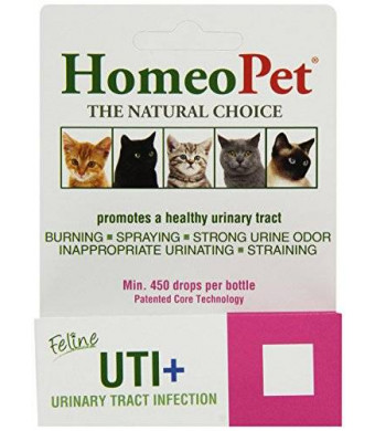 Homeopet UTI Plus Urinary Tract Infection for Cats, 15ml