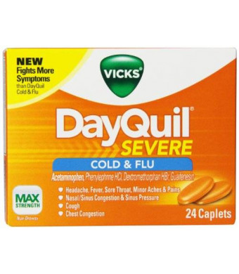 Vicks DayQuil Severe Cold and Flu Relief Caplets 24 Count