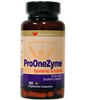 WellnessOne ProOneZyme Best Proteolytic Systemic Enzymes with Nattokinase and Seaprose - 90 capsules