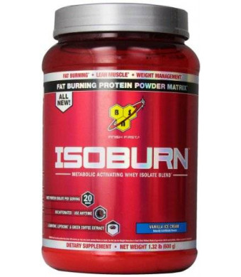 BSN Sports BSN ISOBURN Protein Powder - Vanilla ice cream 1.32 Pound