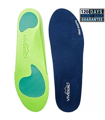 Full Length Orthotics by VIVEsole - Plantar Series - Insoles with Arch Support
