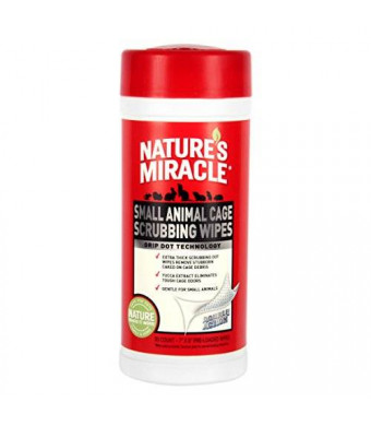 Nature's Miracle 30 Count Small Animal Cage Scrubbing Wipes