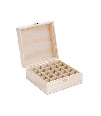 Aroma Designs Wooden Essential Oil Box - Holds 25 