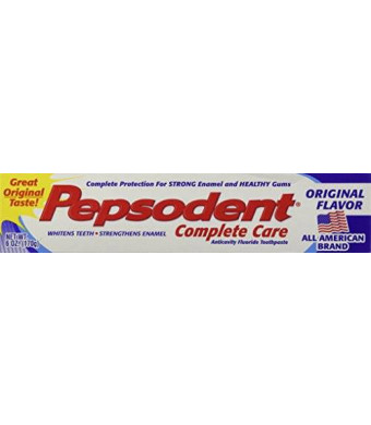 Pepsodent Complete Care Anticavity Fluoride Toothpaste, Original, 6 Count