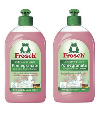 Frosch Pomegranate Hand Soap Dishwashing Liquid, 500 ml (Pack of 2)