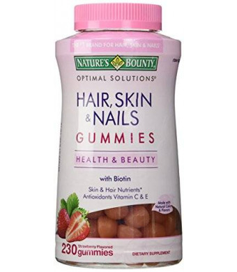 Nature's Bounty Hair Skin and Nails, 230 Gummies