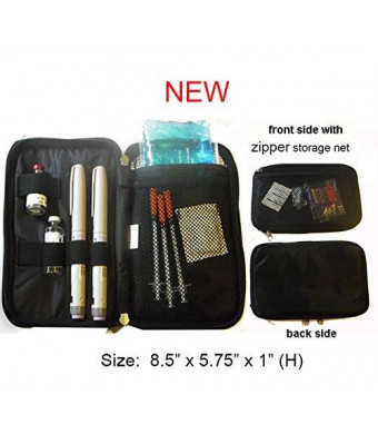 Chill Pack (New)Diabetic/Medication Cooler Travel Case- For Insulin Pen/Syringes- 8 oz ice pack (Black)