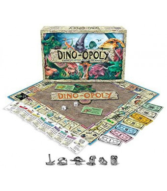 Late for the Sky Dino-Opoly Monopoly Board Game