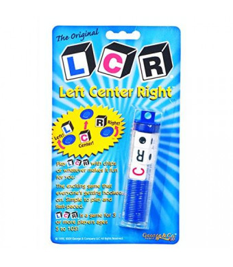 George and Company LLC LCR - Left Center Right Dice Game - Random Color