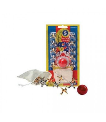 Schylling Metal Jacks and Rubber Ball Set
