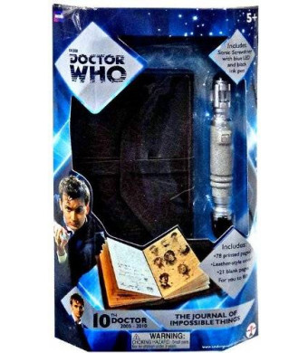 Underground Toys Doctor Who Journal of Impossible Things and Mini Sonic Screwdriver Pen