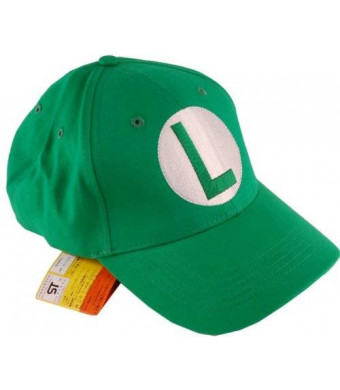 Super Mario Brothers Luigi Green Baseball Cap