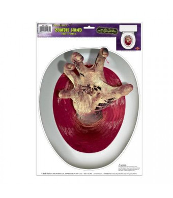 Beistle Zombie-Hand Peel 'N Place Toilet Topper