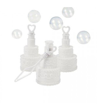Fun Express Educational Products - Plastic Wedding Cake Bubble Bottles, 2 Dozen