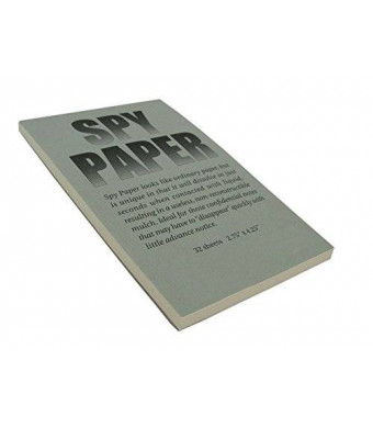 CCS Spy Gear Disappearing Spy Paper Dissolving Note Pad Letter Head