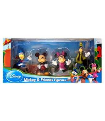 Beverly Hills Teddy Bear Company Disney Mickey and Friends Toy Figure Playset, 4-Piece