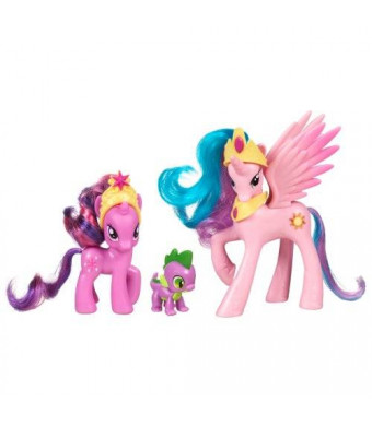 Hasbro My Little Pony Friendship is Magic 3 Pack Royal Castle Friends With Twilight Sparkle, Spike The Dragon, and Princess Celestia