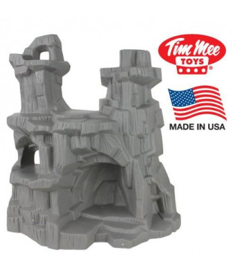 Tim Mee TimMee Battle Mountain: 15 inch high Cliffs and Caves for figure Display or Play - Made in the USA!