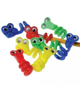 US Toy Wiggle Eye Pencil Toppers (12 Count)