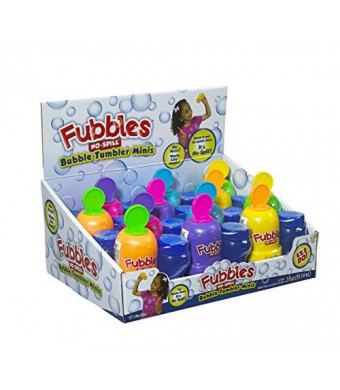 Little Kids Fubbles No-Spill Bubble Tumbler Minis Party Pack, 12-Pack 2 Fl. Oz.
