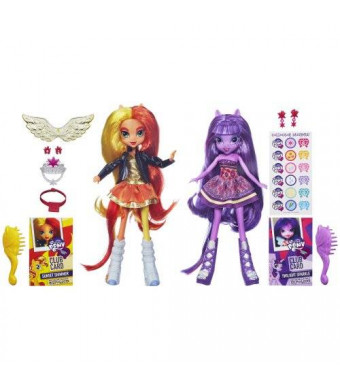 My Little Pony Equestria Girls Sunset Shimmer and Twilight Sparkle Figures