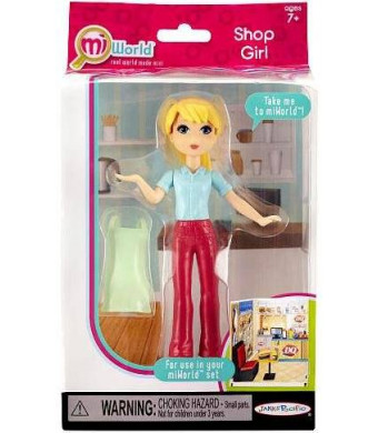 Jakks Pacific miWorld Shop Girl 5" Doll Figure Pack - Blond