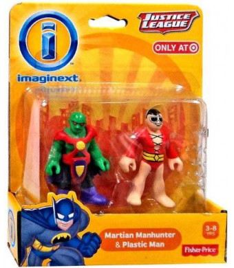 Imaginext, Justice League, Exclusive Figures, Martian Manhunter and Plastic Man, 2-Pack