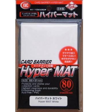 KMC Hyper Matte Sleeves (80-Pack), White
