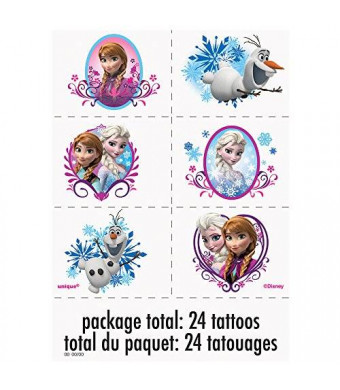 Unique Disney Frozen Tattoos, 24ct