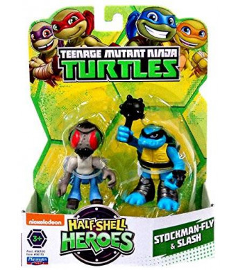 Teenage Mutant Ninja Turtles Pre-Cool Half Shell Heroes Stockman Fly and Slash Figures
